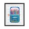 Stupell Industries Silly Sardines Blue Tin Framed Print Under Glass, design by Courtney Prahl
